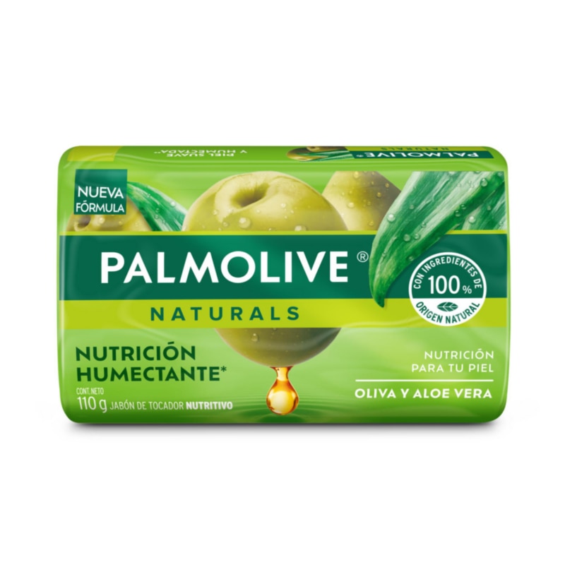 Palmolive® Naturals Sensación Humectante Oliva y Aloe Jabón en barra