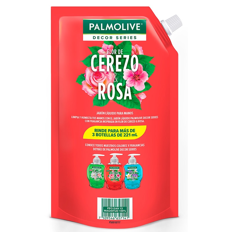 Jabón líquido Decor Series® Cerezo y rosa