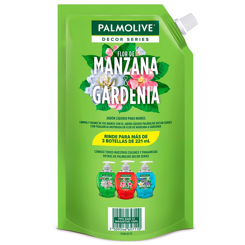 Jabón líquido manos Manzana y Gardenia Decor Series ® Jabón líquido manos Manzana y Gardenia Decor Series ®